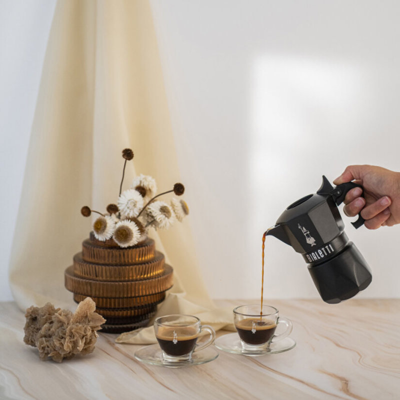 Bialetti 2-Cup Brikka Noir Exclusive 