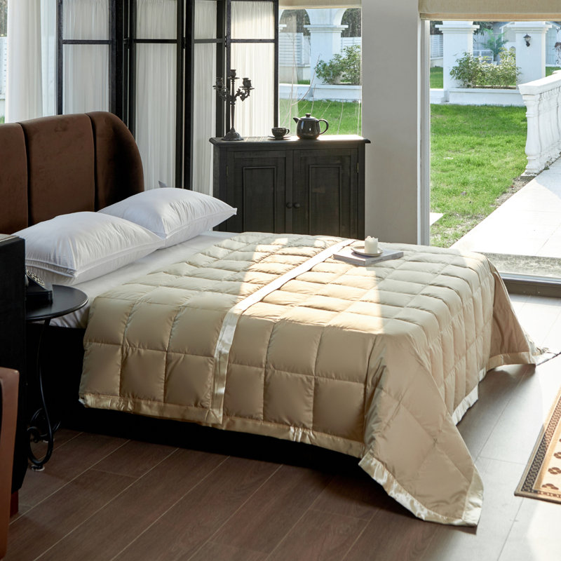 Couverture en duvet Maholi Light 600, Taupe, Double / grand