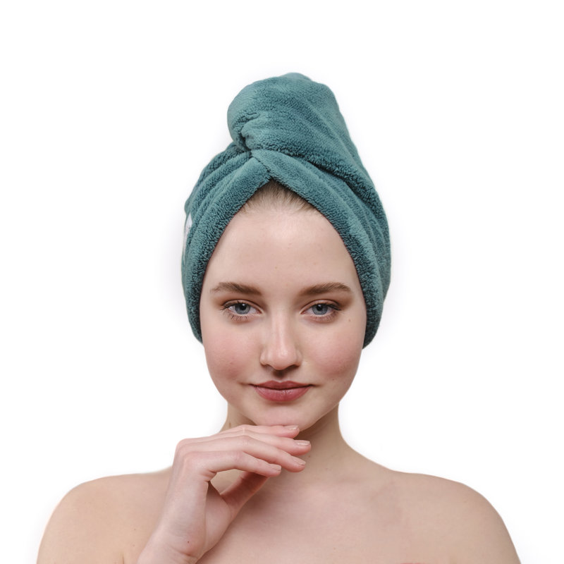 Favazza Hair Towels, Green
