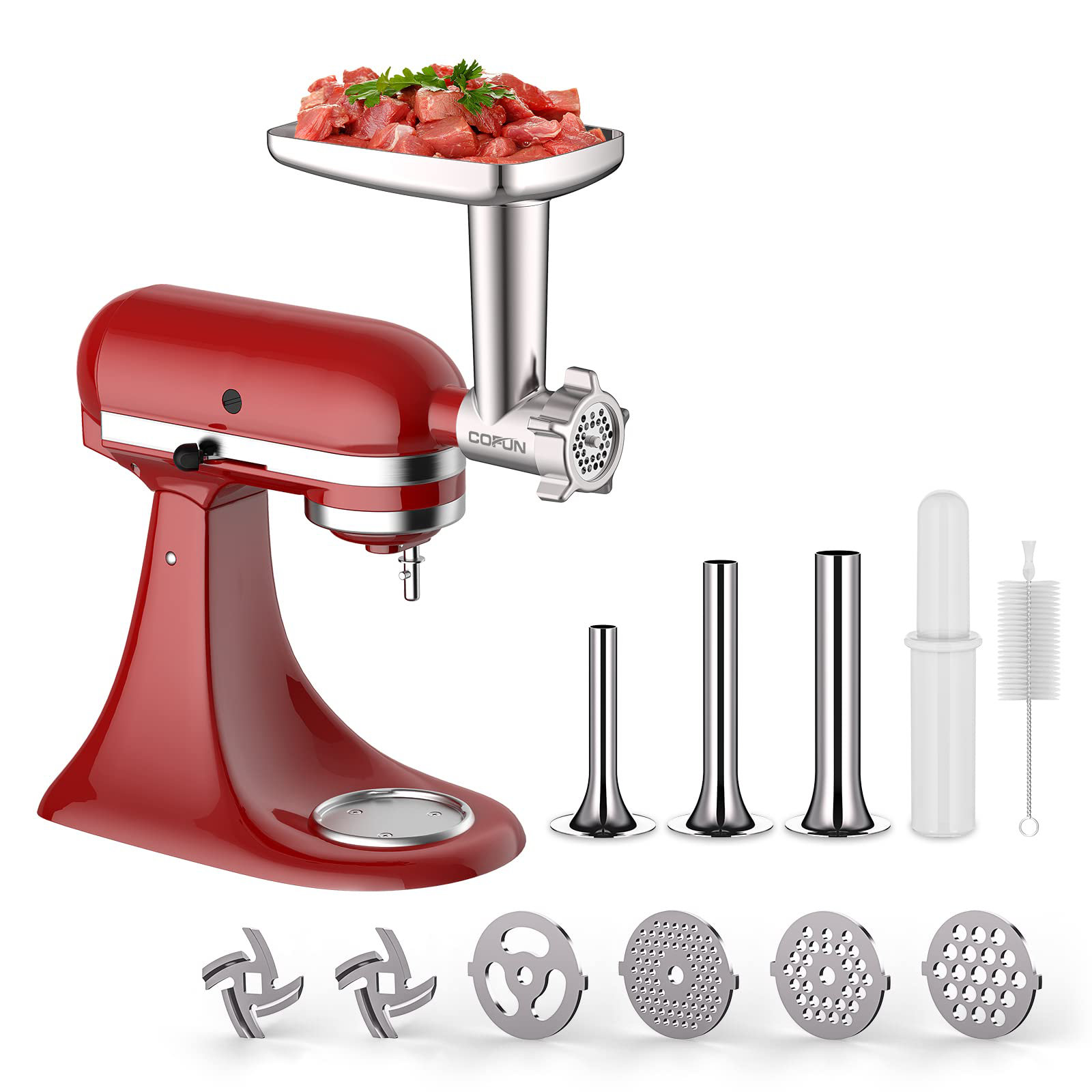 Metal Food Grinder Attachments for-KitchenAid Stand Mixers Meat