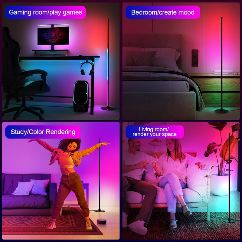 130cm Matte LED Column Floor Lamp
