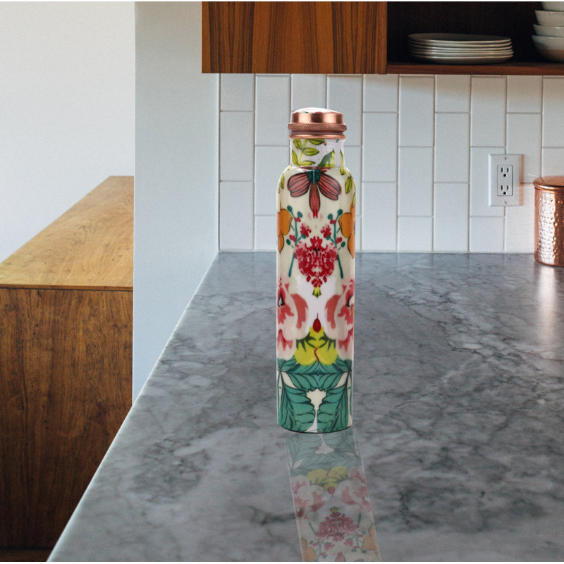 Imprimé floral 34 oz Bouteille d'eau