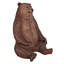 Très jolie statue d'ours assis-81230802