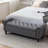 Velvet/Linen Upholstered Storage Bench With Segmented Storage Compartments-413202370