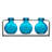 Blooms 3 piece Table Vase Set Aqua-1328049162