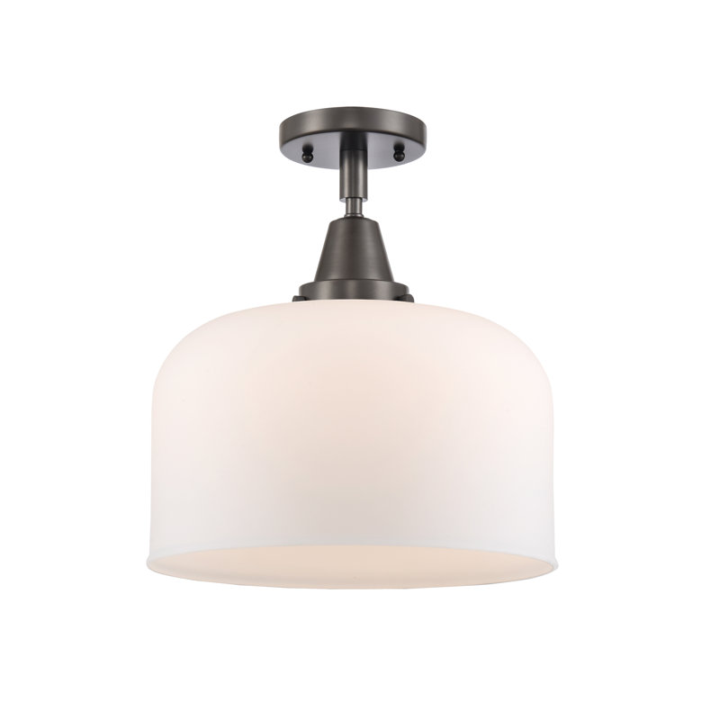 Plafonnier encastré en verre Collbran, Ampoule non incluse, Oui, Bronze huilé