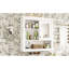 Armoire murale de salle de bain 32 po avec miroir, armoire à pharmacie murale avec 4 tablettes, armoire de rangement avec porte à miroir et tablettes réglables-229113627