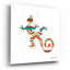  «Southwestern Vibes 5» par Farida Zaman, art mural en verre acrylique, 12 po x 12 po