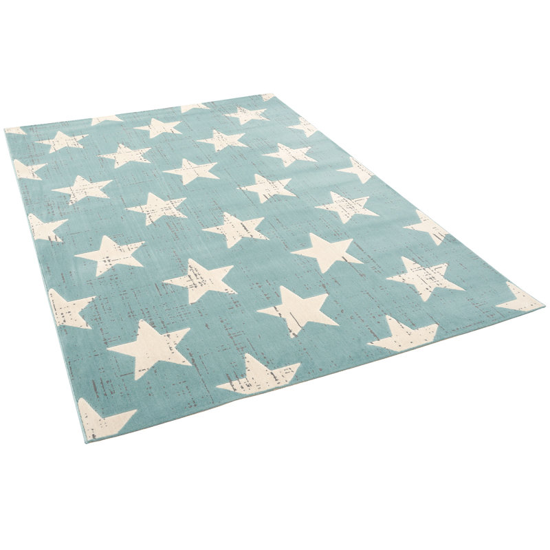 Canvas Geometric Area Rug, Rectangle 140 x 200cm