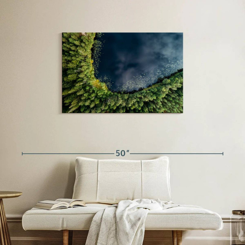 Nuuksio, lac et arbres, H 24 po x l 36 po