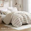 Édredon double / grand - teint: rayures horizontales épurées, confort toutes saisons et finition en microfibre ultra douce: lavable à la machine de luxe, sommeil confortable-130666412-130666413