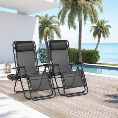 Stanuta Beach Reclining Folding Zero Gravity Chair by Arlmont & Co.
