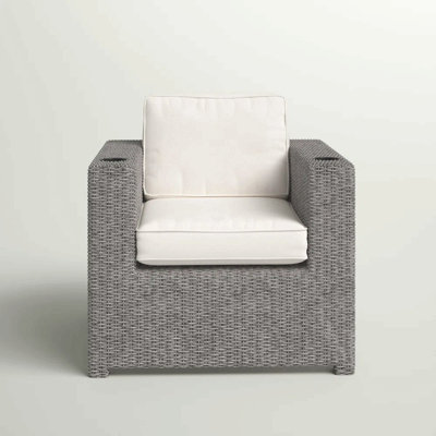 Fully Assembled Patio Chair With Cushions, Outdoor Patio Sofa