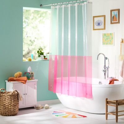 TOWN & COUNTRY PLAY Ciara Mod Colorblock PEVA Shower Curtain Liner 70"x72"