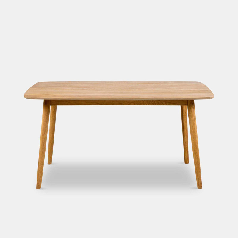 Vernia Oak Solid Wood Base Dining Table