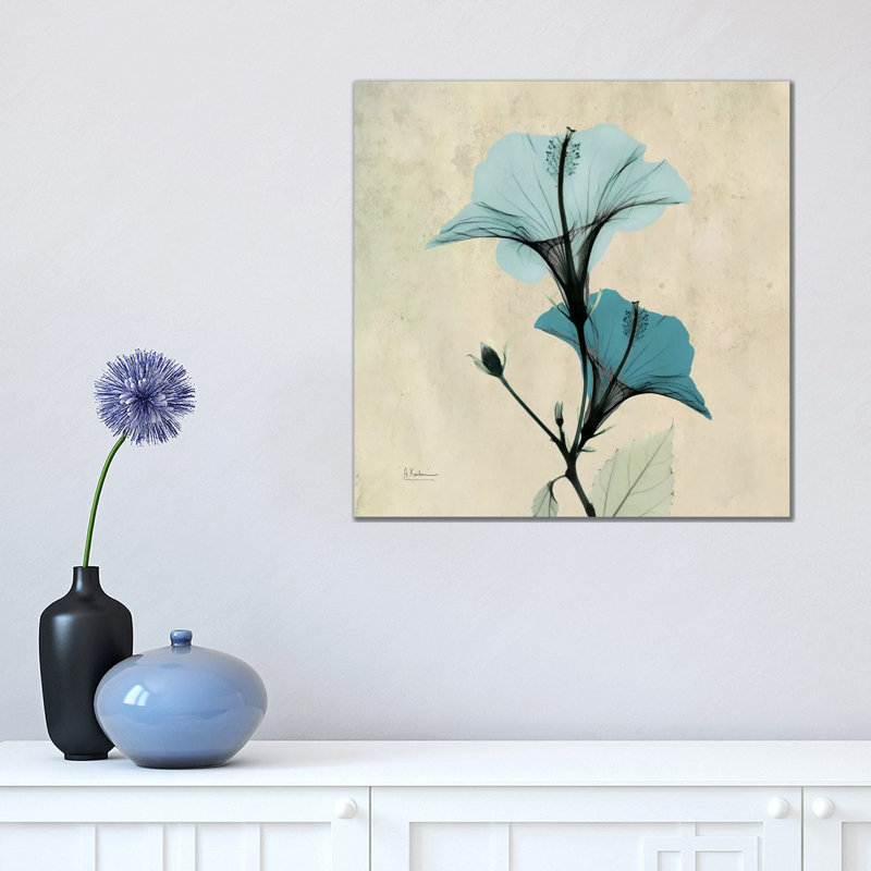 Hibiscus Blue by Albert Koetsier - Wrapped Canvas Gallery-Wrapped Canvas Giclée, 45.72 cm H x 45.72 cm W