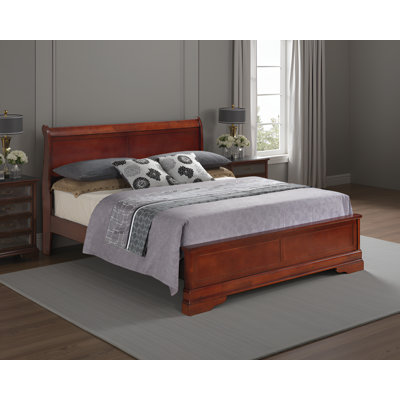 Cairns Black Queen Panel Bed