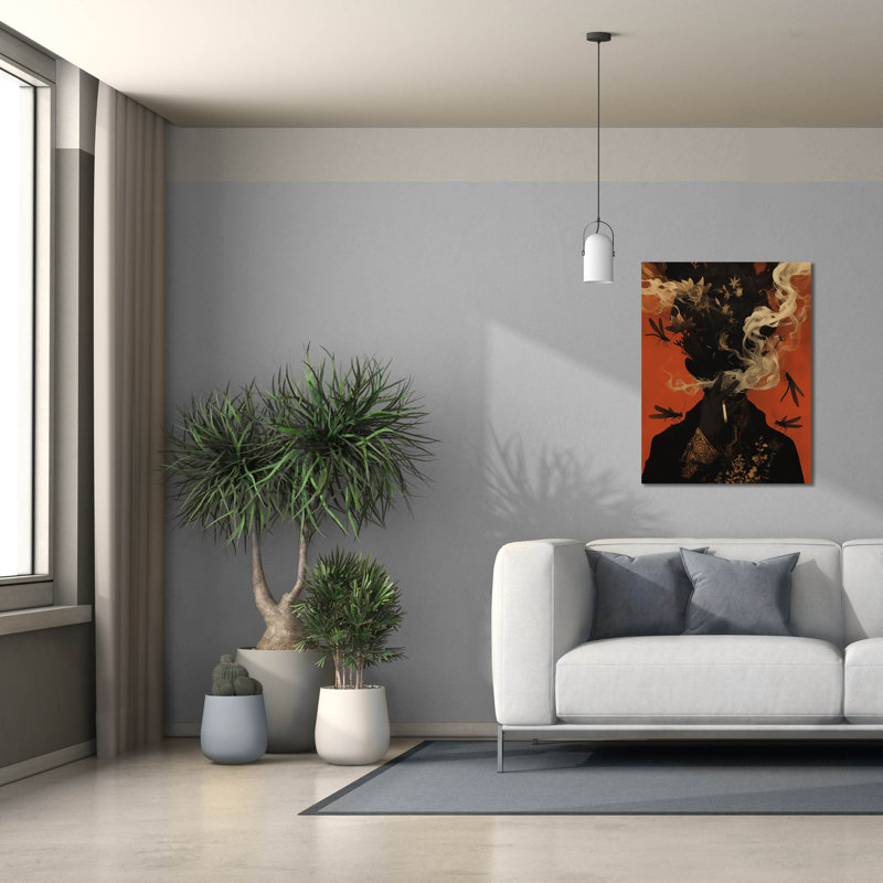 «Smoke and Shadow» par r3darch0n, art mural sur toile, H 34 po x l 26 po x P 1,5 po