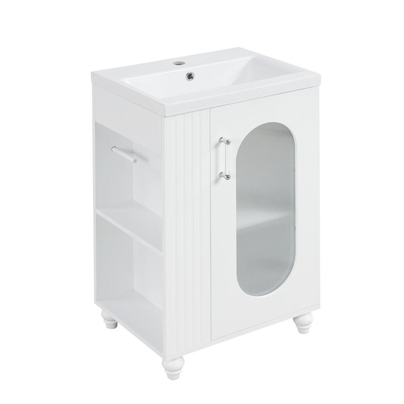 Elegant White Vanity Storage