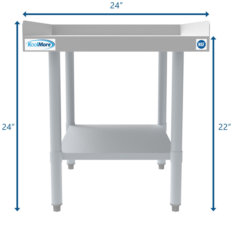 30" Heavy-Duty Stainless Steel Equipment Stand with Adjustable Galvanized Undershelf