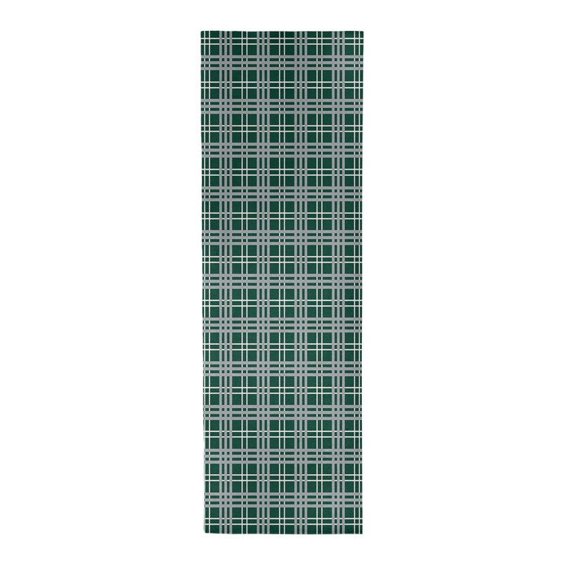 Tapis écossais vert, Tapis de couloir 2 pi 6 po x 8 pi