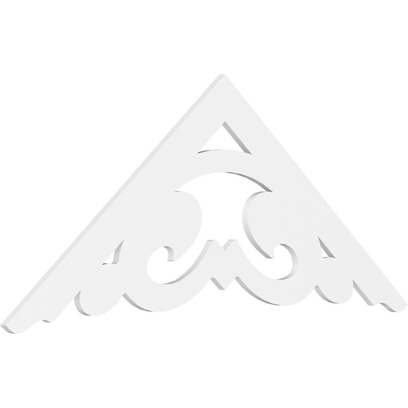 Preston Signature Urethane Gable Pediment, Primed Tan, 30"H x 72"W, 10/12