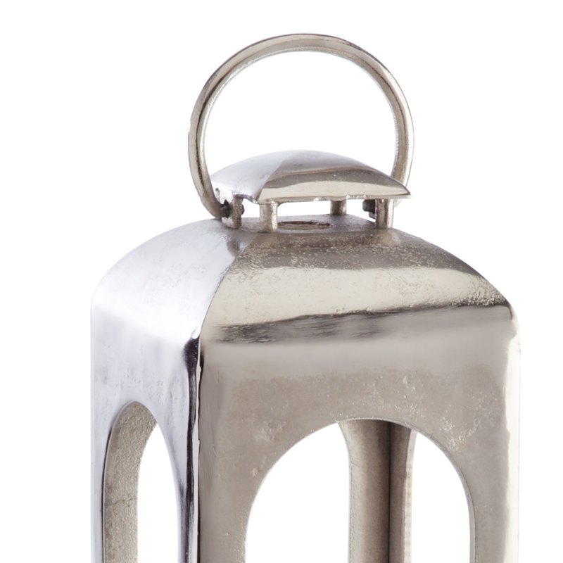 Metal Tabletop Lantern, 24" H x 9" W x 9" D