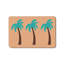 Tapis d'entrée 24 po x 36 po, sarcelle et brun clair