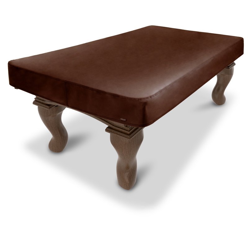 Brown Leatherette Waterproof 6 ft Pool Table Cover