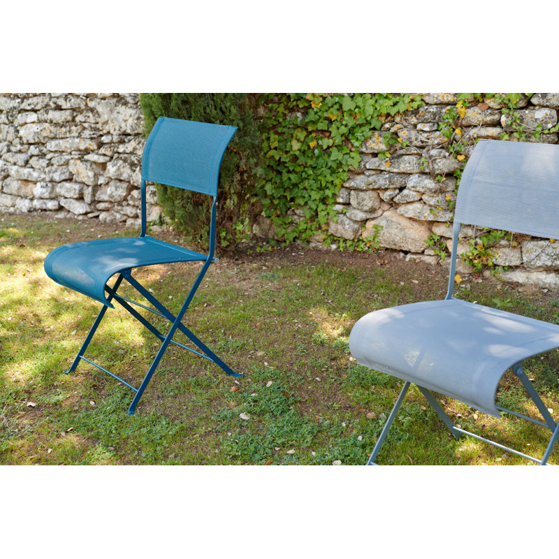 Dune Outdoor Dining Side Chair, Acapulco Blue