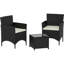 Ferrie Rattan 2 - Person Seating Group with Cushions-68314464