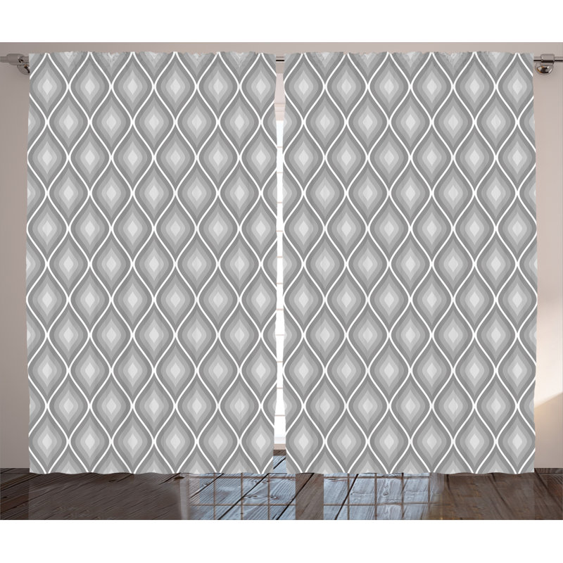 Semi Sheer Curtain Pair, 54" W x 96" L