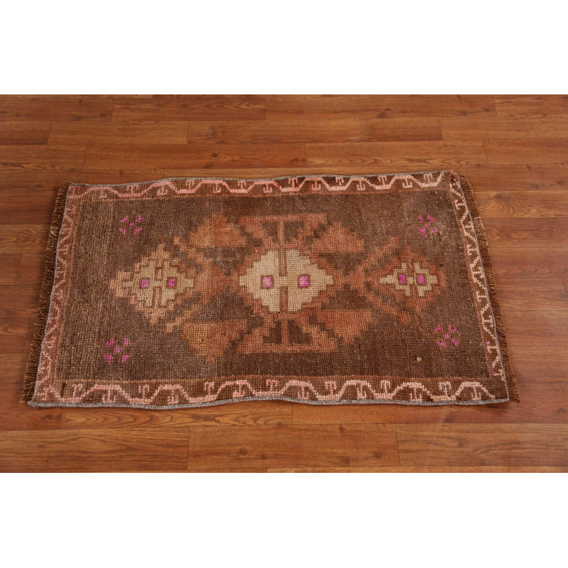 Tapis décoratif antique de style oriental Anatolian 2x3