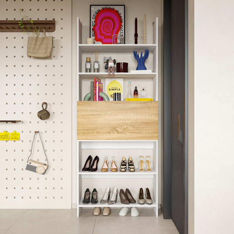 Display Rack With Extendable Countertop And Lights