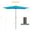 Parasol de marché rectangulaire 120 po x 78 po Dopico-2026650500
