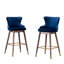 Ensemble de 2 tabourets de bar rembourrés en tissu, bleu-1605578594-1605578588