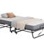Lit pliant avec matelas 75 po x 38 po Lit pliant portable pour adultes avec matelas en mousse à mémoire de forme de 5 po économisant l'espace