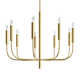 Tedder 9 Light Metal Dimmable Chandelier