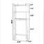 Armoire de rangement au-dessus de la toilette à 3 niveaux avec tablettes réglables, organisateur de salle de bain en bambou autoportant pour un rangement vertical peu encombrant dans la salle de bain ou la salle de lavage