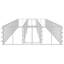 Gabion raised bed galvanized steel 180 x 50 x 100cm-2138443535