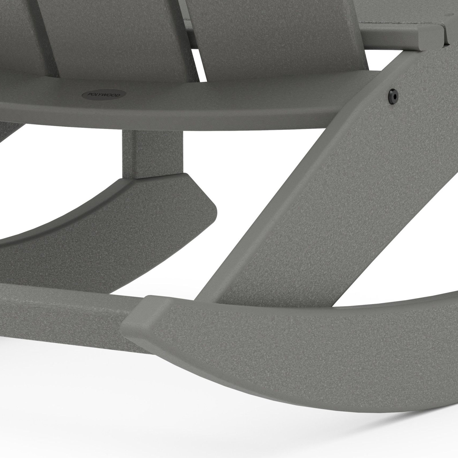 POLYWOOD® Modern Rocking Adirondack Chair, Slate Gray