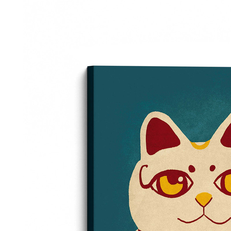 «Lucky Cat II» par BigBadMullet, reproduction d'art sur toile, H 24 po x l 18 po
