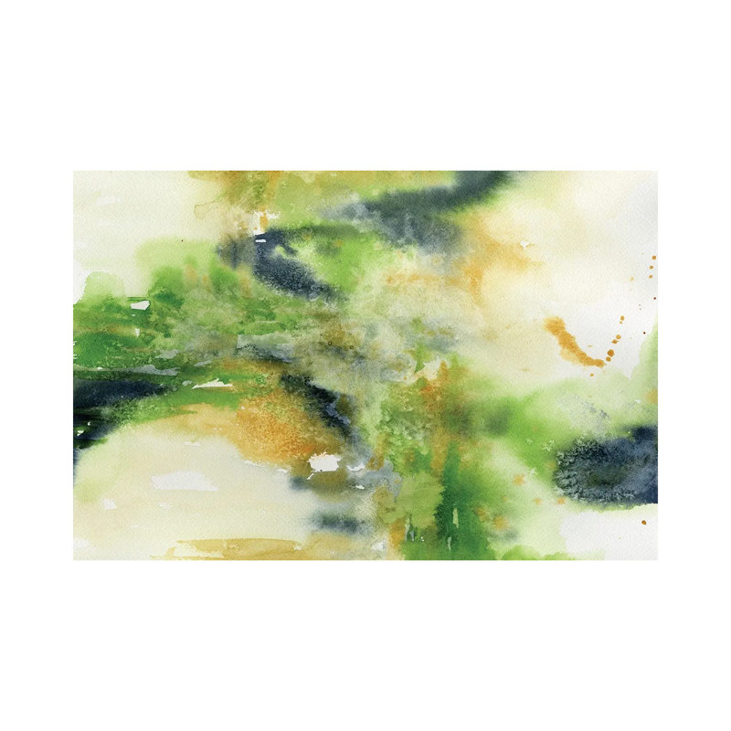 Green Abstract by Liz Covington - No Frame Gallery-Wrapped Canvas Giclée on Canvas, 20.32cm H x 30.48cm W