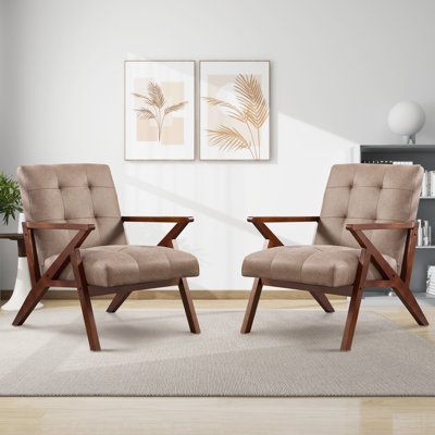 Upholstered Microfiber / Microsuede Armchair