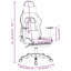 Fauteuil de jeu avec repose-pieds en similicuir-2038813672