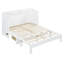 Lit escamotable double avec grands tiroirs, blanc-1424096198