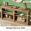 Table d'appoint, console, table d'entrée à 3 niveaux