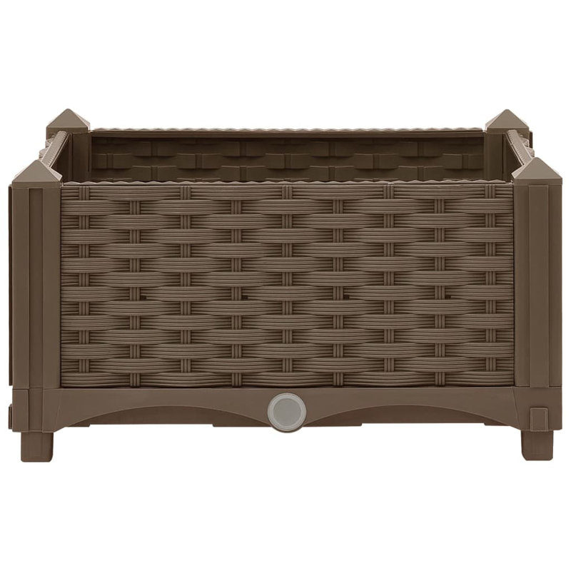 Roodhouse Raised Garden Bed, 23cm H x 40cm W x 40cm D, Brown