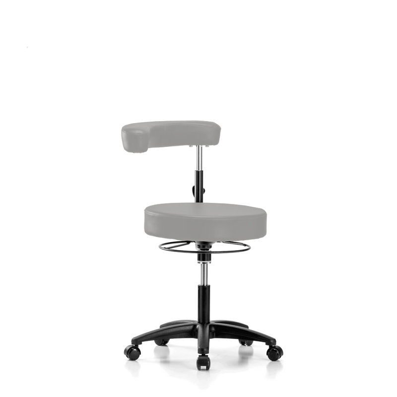 Tabouret à hauteur réglable Nama, Vinyl gris, H 39 po x l 24 po x P 24 po