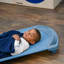 Lit de jour pour enfants, espace de rangement empilable pour tout-petit pour enfants d'âge préscolaire et de classe Angeles SpaceLine, lot de 4, Wedgewood